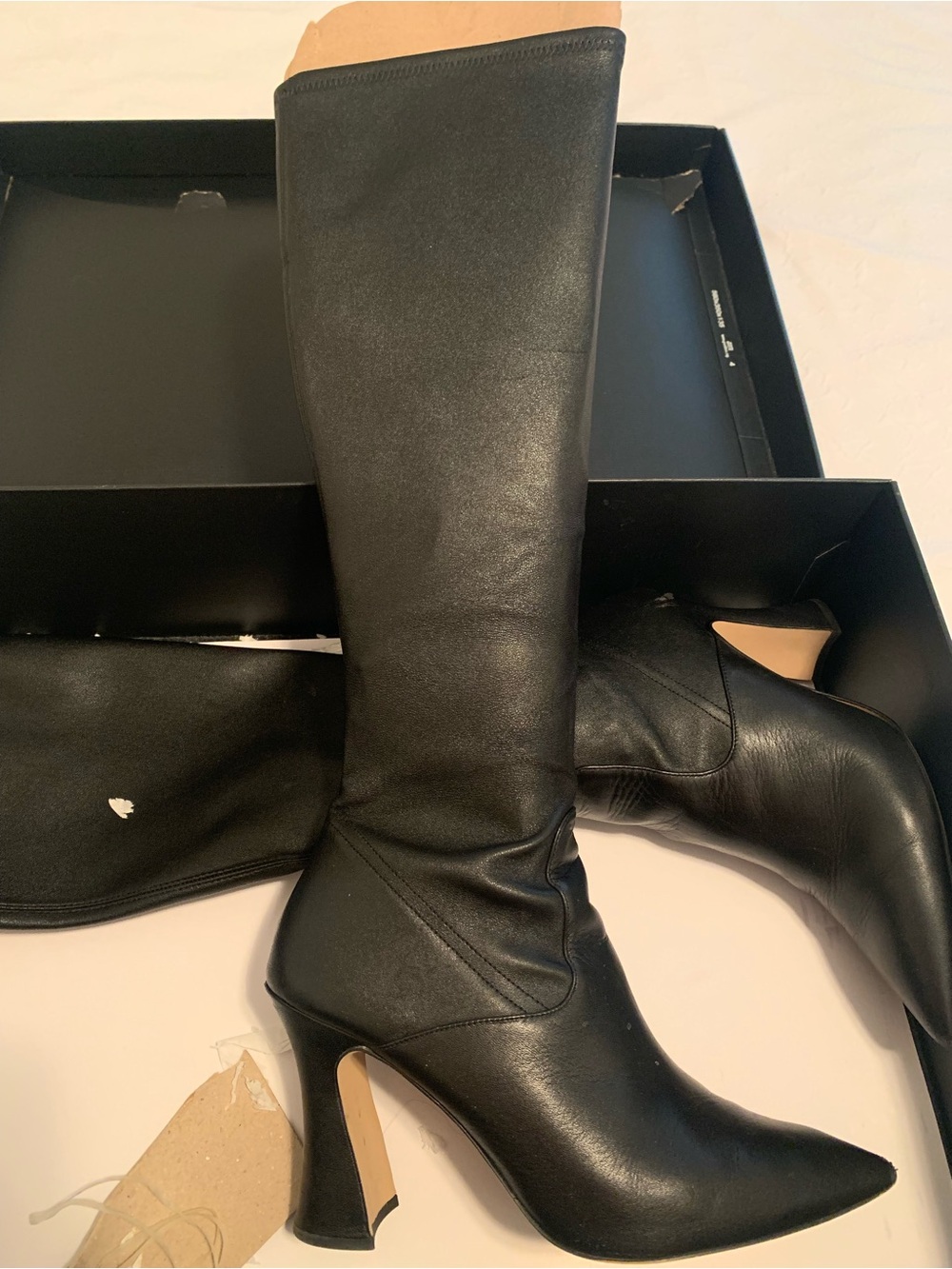 Coach CeCe Black Leather Boot - Size 10 - Picture 2 of 9